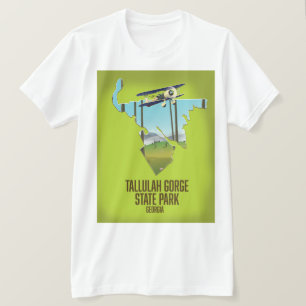 Tallulah Gorge Staat Park Karte T-Shirt