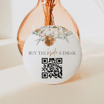 TALLULAH Terracotta Kaufen Sie die Braut einen Dri<br><div class="desc">Diese Bachelorette kaufen die Braut ein Getränk QR-Code-Taste mit Terrakotta Aquarellfloralen und eine lustige boho Schriftart Combo. Tauschen Sie den QR-Code einfach mit Ihrer Venmo, CashApp oder einem anderen Pay-Service aus. Diese Karten sind so lustig für ein Bachelorette Wochenende! QR-CODE hinzufügen: 1.Beziehen Sie Ihren qr-Code von Ihrem Venmo-Konto oder anderen...</div>