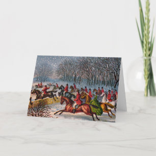 Tally-Ho-Grußkarte Karte