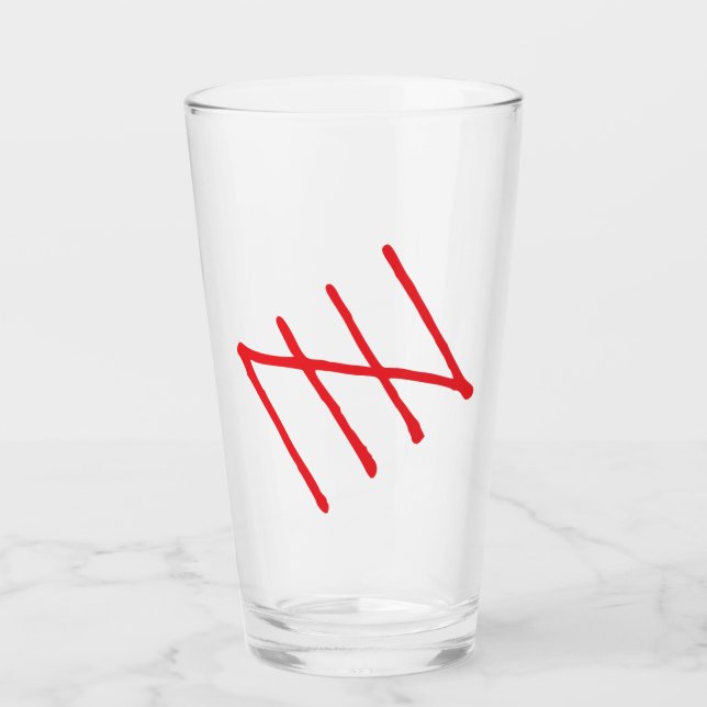 Tally Marks Vector Clipart Tumbler (Vorderseite)
