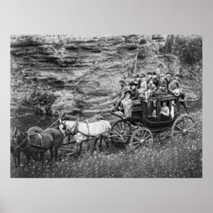 TALLYHO COACH PARTY c 1889 Poster