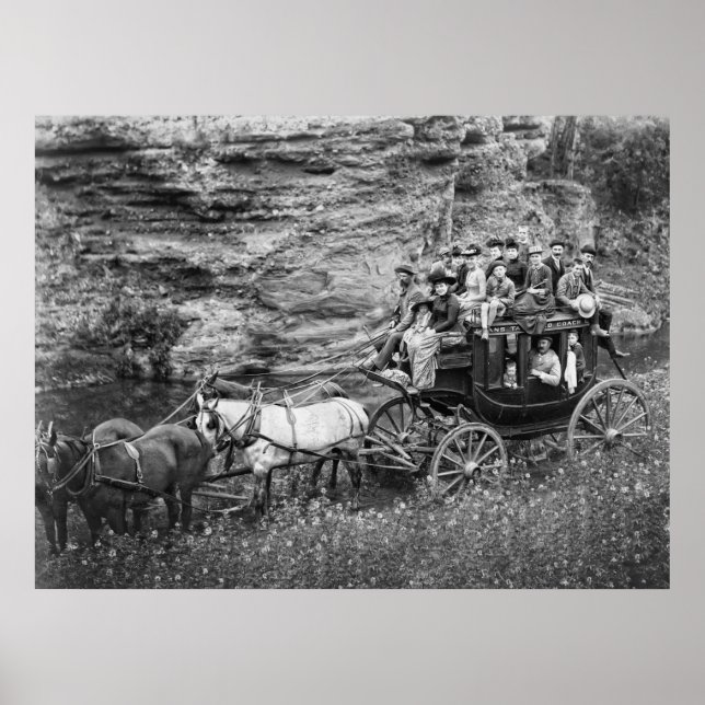 TALLYHO COACH PARTY c 1889 Poster (Vorne)