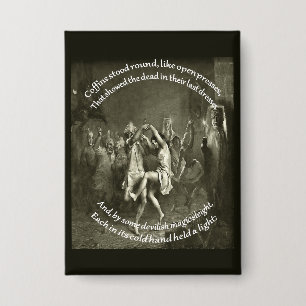 Tam O Shanter Burns Nacht Zitat in Grau Button