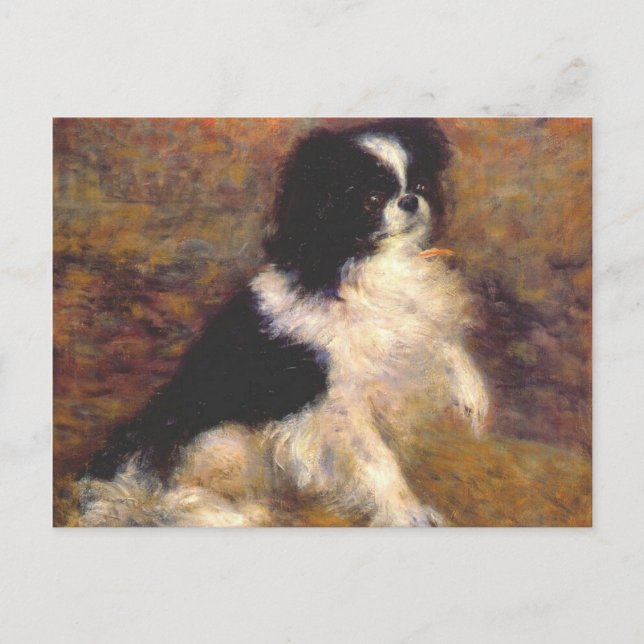 Tama, der japanische Hund von Renoir Postkarte (Vorderseite)