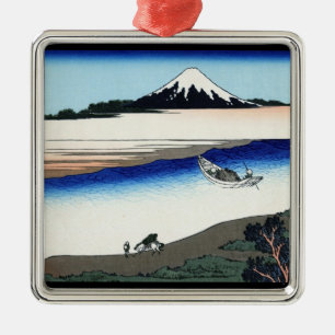 Tama Fluss in der Musashi Provinz Hokusai Ornament Aus Metall