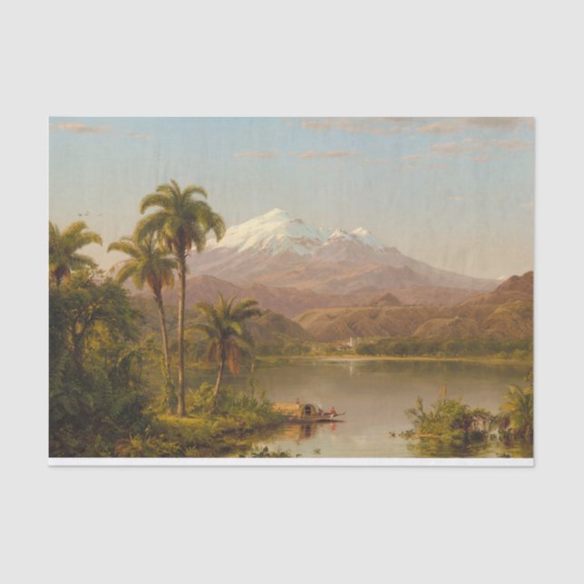 Tamaca Palms by Frederic Edwin Church Seidenpapier (Vorderseite)