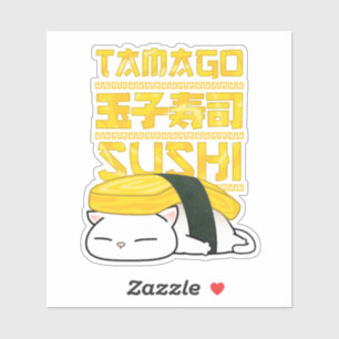 Tamago Sushi Cat Aufkleber
