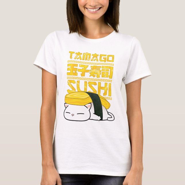 Tamago Sushi Cat T-Shirt (Vorderseite)