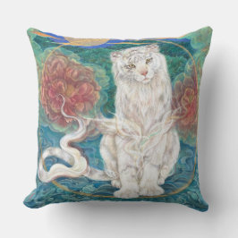 Tamaki: Divine White Tiger of the Moonlit Ring Kissen