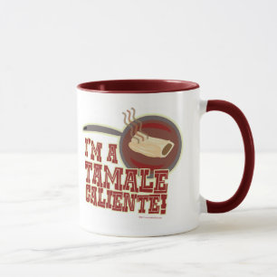 Tamale Caliente Essen Cartoon Humor Motto Tasse