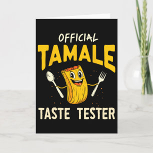 Tamale Geschmackstester Lustiges mexikanisches Ess Karte