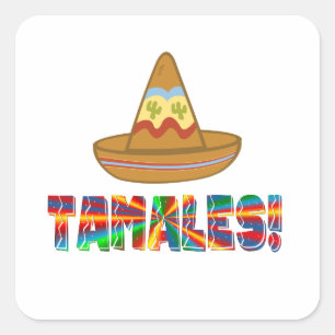 Tamale Liebe Quadratischer Aufkleber