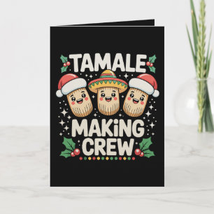 Tamale-Mach-Crew Weihnachtszeit Mexikanisches Weih Einladung