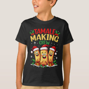 Tamale Making Crew Funny mexikanische Weihnachtsfe T-Shirt