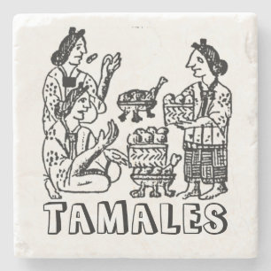 Tamales (florentinischer Kodex, 16. Jahrhundert) Steinuntersetzer