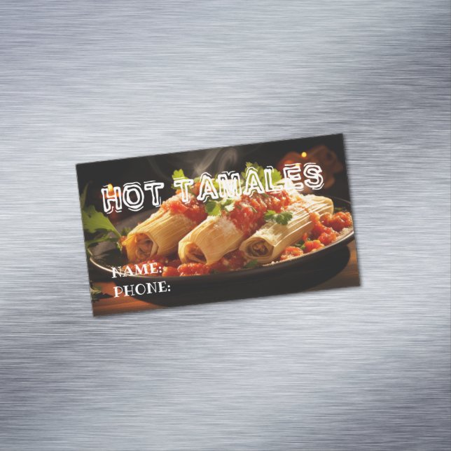 Tamales Magnetische Visitenkarte (Beispiel)