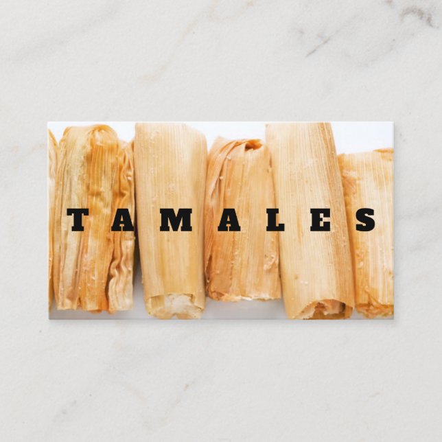 Tamales Visitenkarte (Vorderseite)