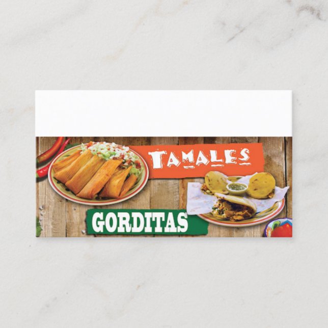 Tamales Y Gorditas Business Card Visitenkarte (Vorderseite)