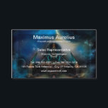 Tamalin 5 Science Fiction Artwork Business Card Visitenkarte<br><div class="desc">Tamalin 5 Heiligtum des Eplidian, der im galaktischen Wind zwischen dem Ciphidian und dem Osmisionsnebel schweben. Ein antikes Gebäude beherbergt den Power der Sterne und die Ruhe des stillen Wassers, das das Licht der Galaxie reflektiert. Tamalin 5 ist eine der größten Raumstrukturen, die je gebaut wurde und im Gegensatz zu...</div>