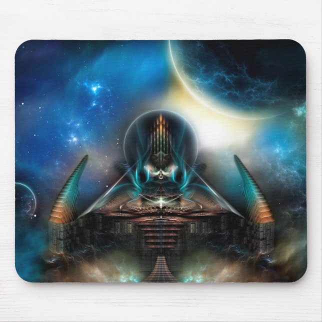 Tamalin 5 Science Fiction Fraktal Kunstwerk Mousepad (Vorne)