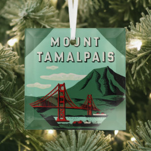 Tamalpais Glass Ornament