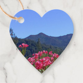 Tamalpais mit rosa Blume Geschenkanhänger