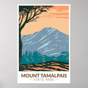 Tamalpais Staat Park/Garten: Vintag Poster
