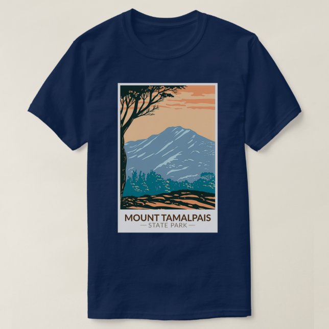 Tamalpais Staat Park/Garten: Vintag T-Shirt (Design vorne)