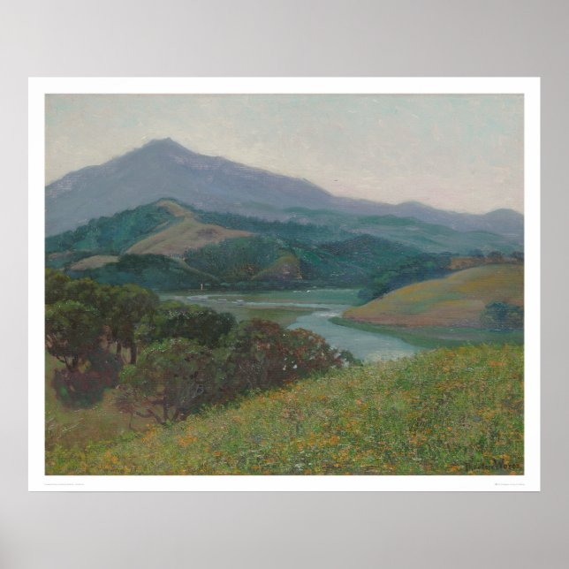 Tamalpais von Corte Madera Creek (1153) Poster (Vorne)