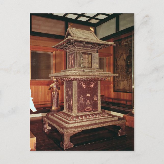 Tamamushi-Schrein vom Horyu-Ji-Tempel Postkarte (Vorderseite)