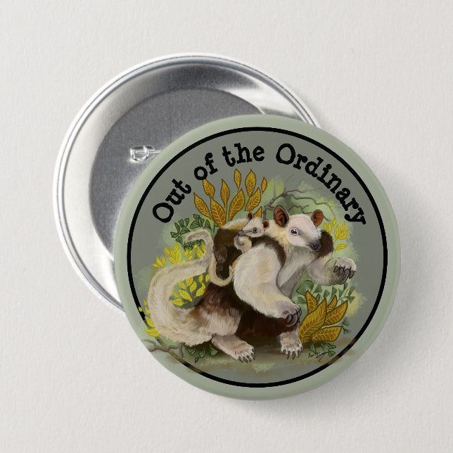 Tamandua Anteater Button (Vorne & Hinten)