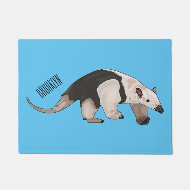 Tamandua-Cartoon-Abbildung Fußmatte (Vorderseite)