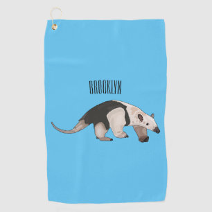 Tamandua-Cartoon-Abbildung Golfhandtuch