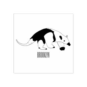 Tamandua-Cartoon-Abbildung Gummistempel
