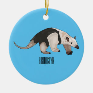 Tamandua-Cartoon-Abbildung Keramik Ornament