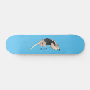 Tamandua-Cartoon-Abbildung Skateboard