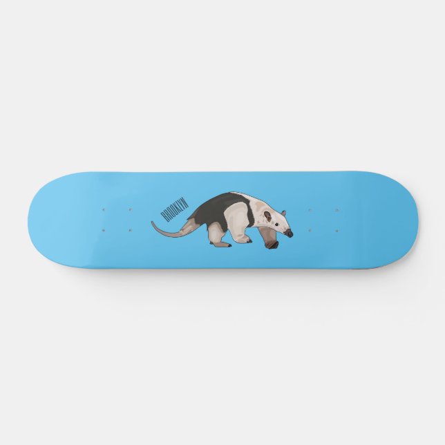 Tamandua-Cartoon-Abbildung Skateboard (Horizontal)