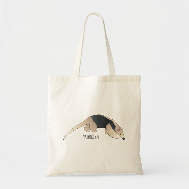 Tamandua-Cartoon-Abbildung Tragetasche (Vorne)