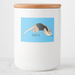 Tamandua cartoon illustration lebensmitteletikett
