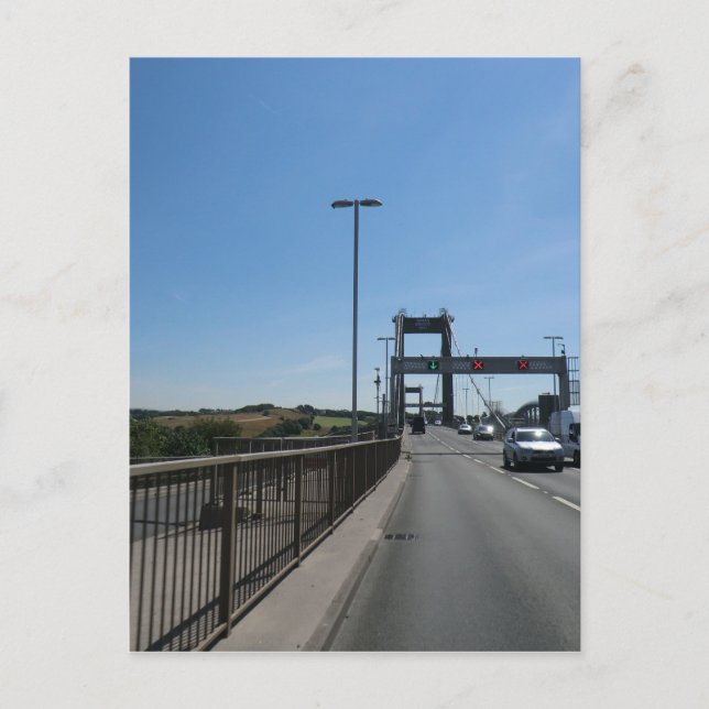 Tamar Bridge - Kornische Grenze Postkarte (Vorderseite)