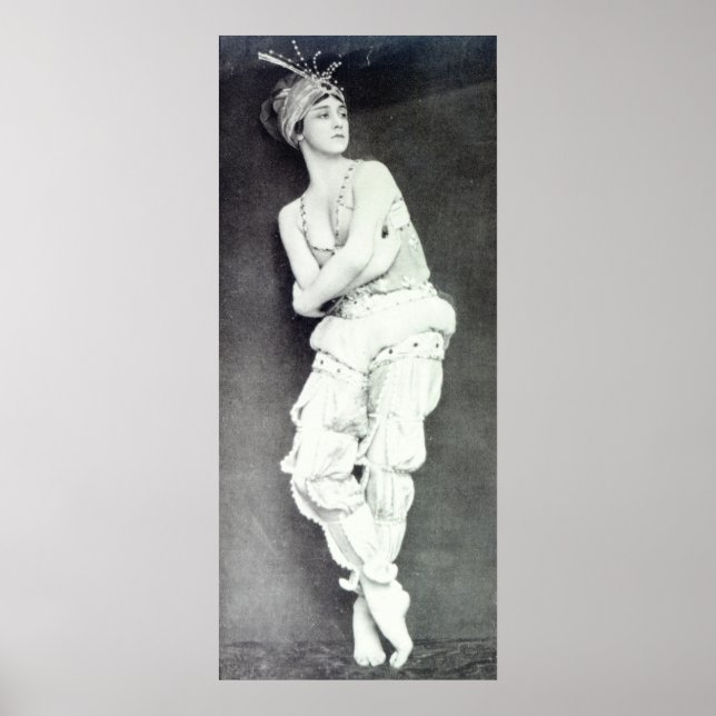 Tamara Karsavina in der Rolle von Zobeide Poster (Vorne)