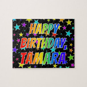 "TAMARA" Vorname, Spaß "GLÜCKLICHER GEBURTSTAG" Puzzle