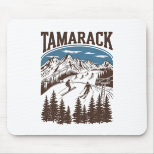 Tamarack Idaho Skigebiet Skifahren Skifahrer Mousepad