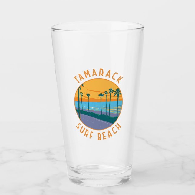 Tamarack Surf Beach Locarno Vintag Glas (Vorderseite)