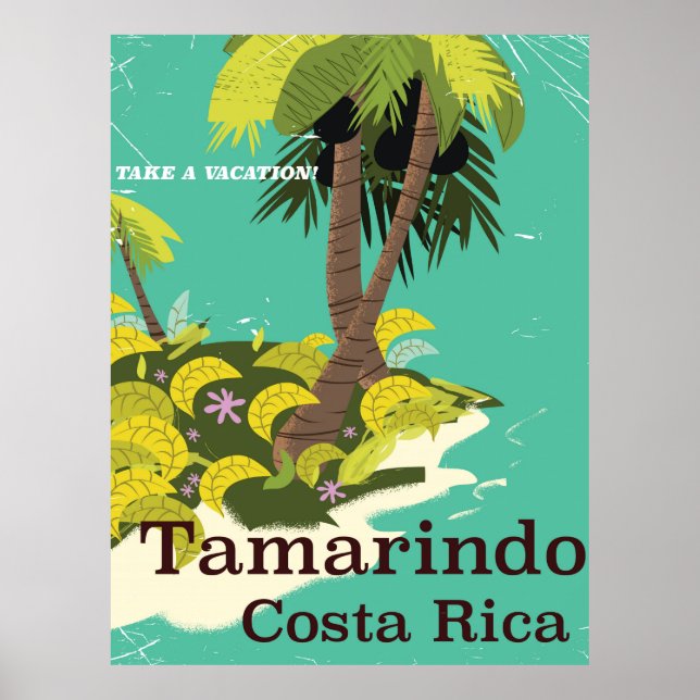 Tamarindo Costa Rica Reiseplakat Poster (Vorne)