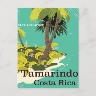 Tamarindo Costa Rica Reiseplakat Postkarte