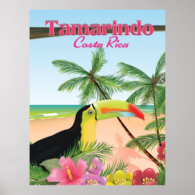 Tamarindo Costa Rica Strandurlaub Poster (Vorne)