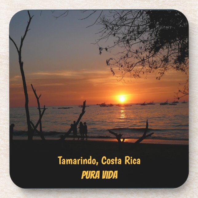 Tamarindo Sunset Getränkeuntersetzer (Vorderseite)