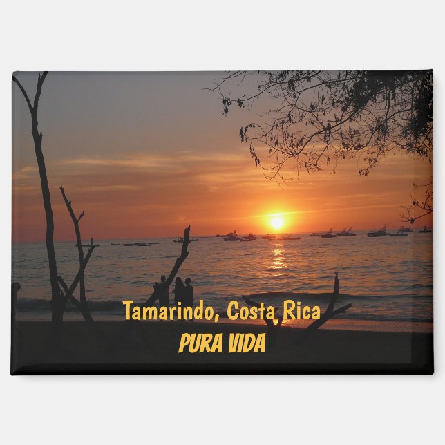 Tamarindo Sunset Magnet (Vorderseite)