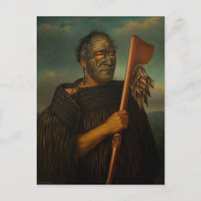 Tamati Waka Nene - Gottfried Lindauer Postkarte (Vorderseite)